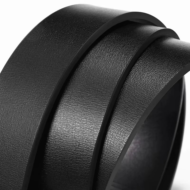 Luxury Genuine Leather Belt for Men - Premium Quality with Automatic Metal Buckle