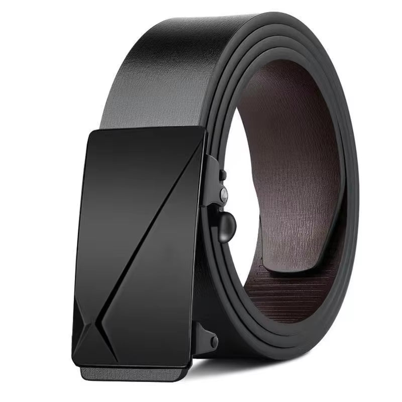 Luxury Genuine Leather Belt for Men - Premium Quality with Automatic Metal Buckle