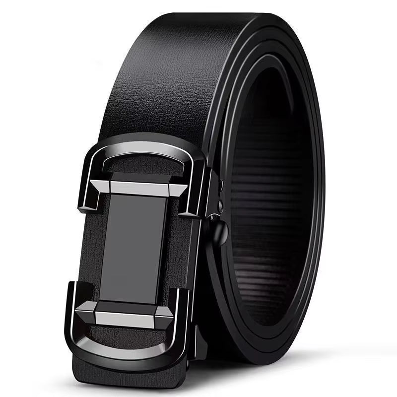 Luxury Genuine Leather Belt for Men - Premium Quality with Automatic Metal Buckle