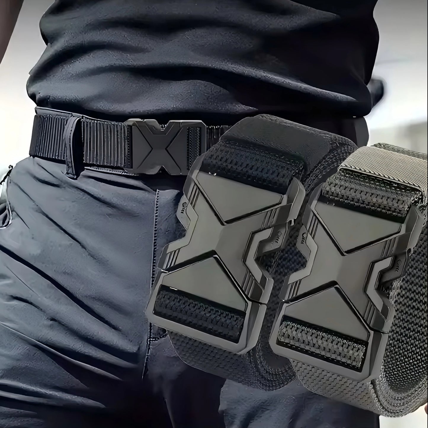 1Pc Men'S Tactical Sports Belt, Adjustable Quick Release Buckle Multipurpose Outdoor Training Mountaineering Belt for Ideal Gift