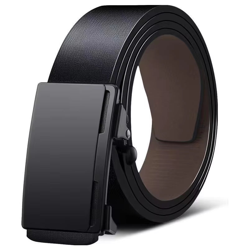 Luxury Genuine Leather Belt for Men - Premium Quality with Automatic Metal Buckle