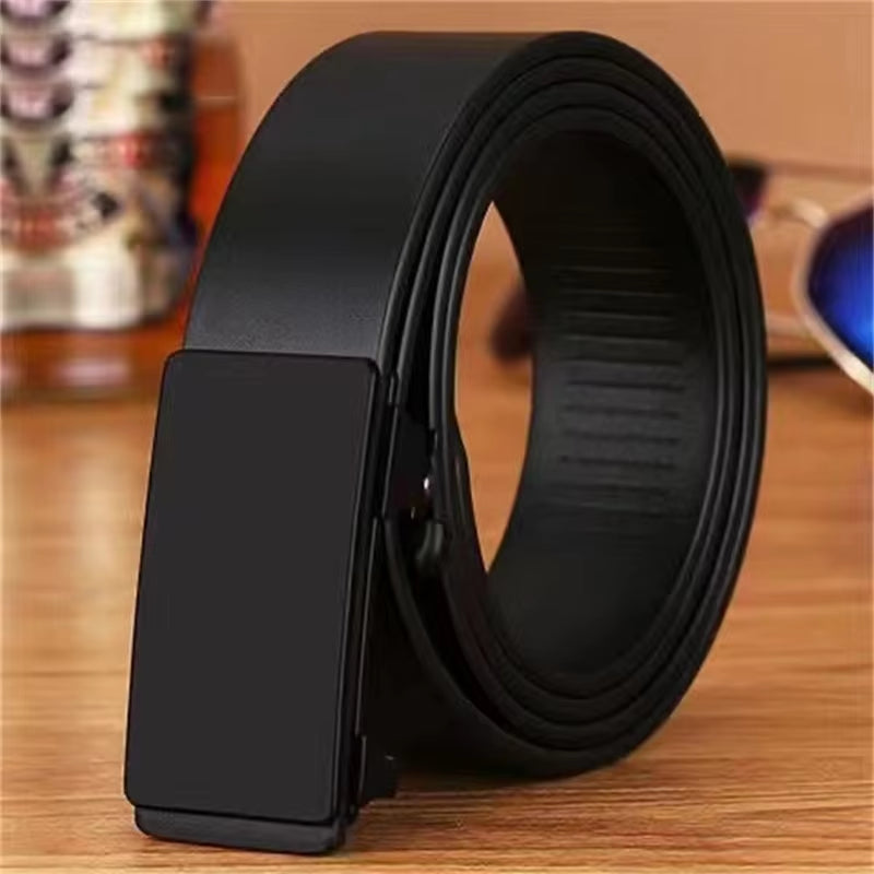 Luxury Genuine Leather Belt for Men - Premium Quality with Automatic Metal Buckle