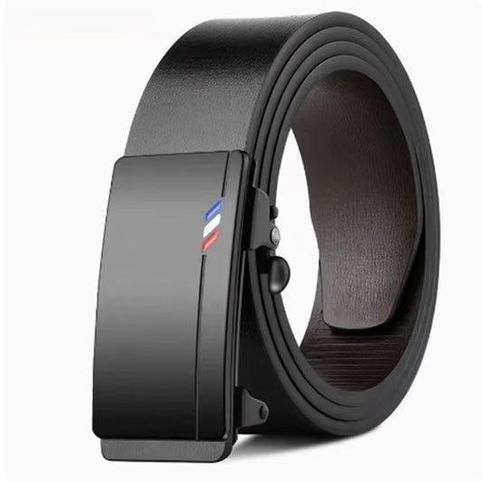 Luxury Genuine Leather Belt for Men - Premium Quality with Automatic Metal Buckle